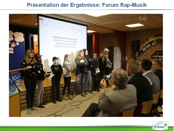 Präsentation der Ergebnisse: Forum Rap-Musik 