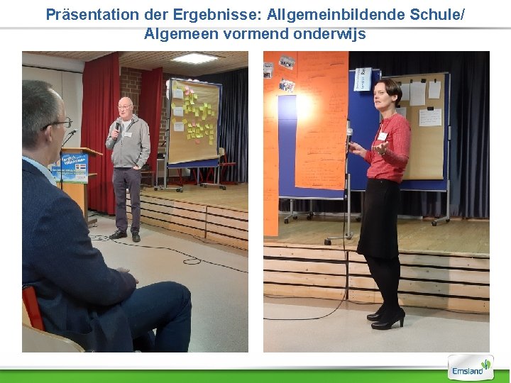 Präsentation der Ergebnisse: Allgemeinbildende Schule/ Algemeen vormend onderwijs 