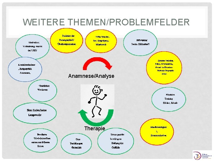 WEITERE THEMEN/PROBLEMFELDER Anamnese/Analyse Therapie 