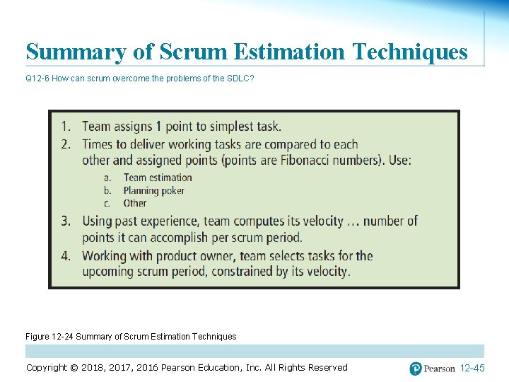 Summary of Scrum Estimation Techniques Q 12 -6 How can scrum overcome the problems