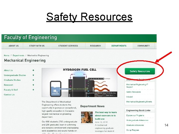 Safety Resources 14 Safety Resources 14