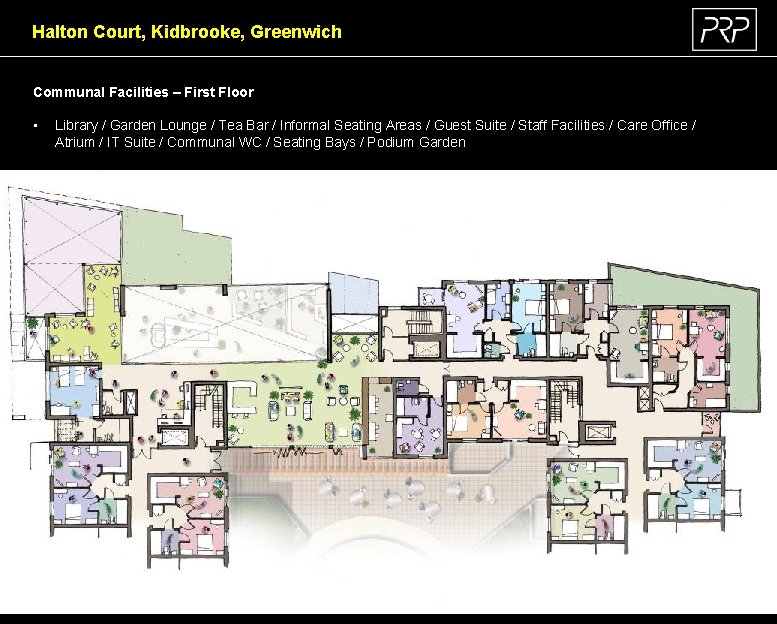Halton Court, Kidbrooke, Greenwich Communal Facilities – First Floor • Library / Garden Lounge