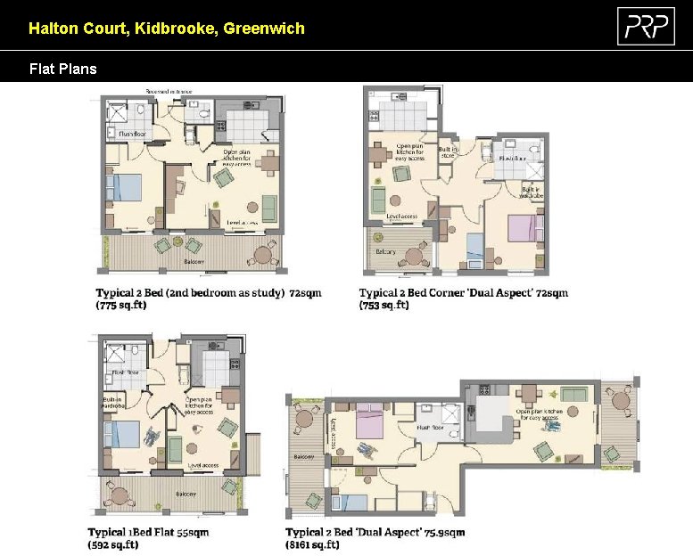 Halton Court, Kidbrooke, Greenwich Flat Plans 
