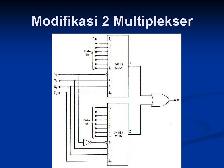 Modifikasi 2 Multiplekser 