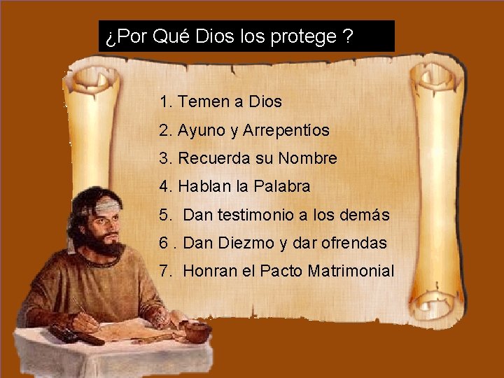 ¿Por Qué Dios los protege ? 1. Temen a Dios 2. Ayuno y Arrepentíos