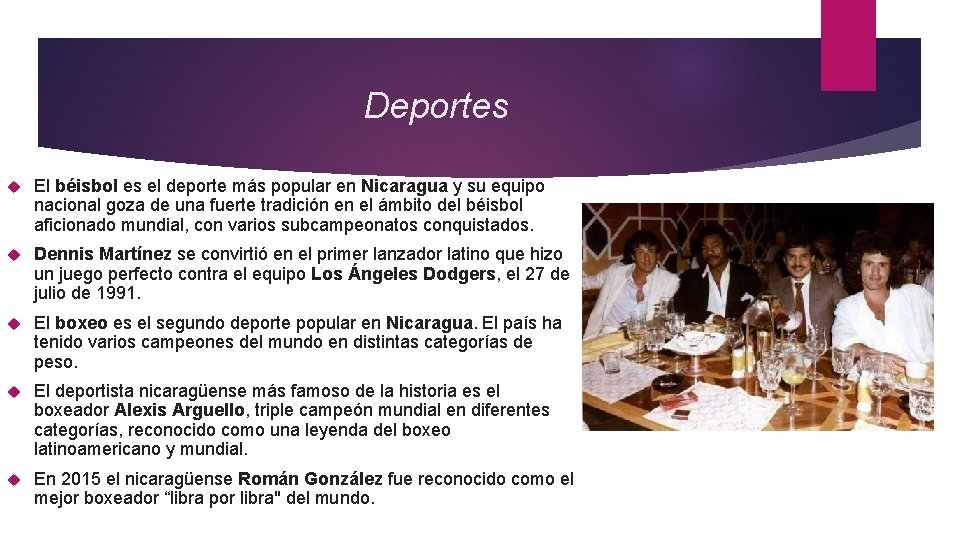 Deportes El béisbol es el deporte más popular en Nicaragua y su equipo nacional