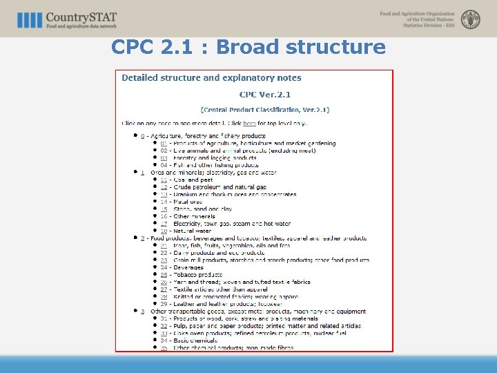 CPC 2. 1 : Broad structure 
