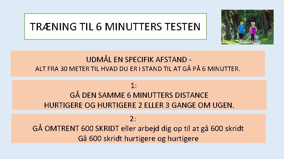 TRÆNING TIL 6 MINUTTERS TESTEN UDMÅL EN SPECIFIK AFSTAND - ALT FRA 30 METER