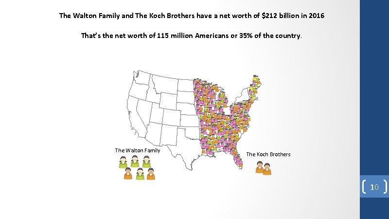 The Walton Family and The Koch Brothers have a net worth of $212 billion The Walton Family and The Koch Brothers have a net worth of $212 billion
