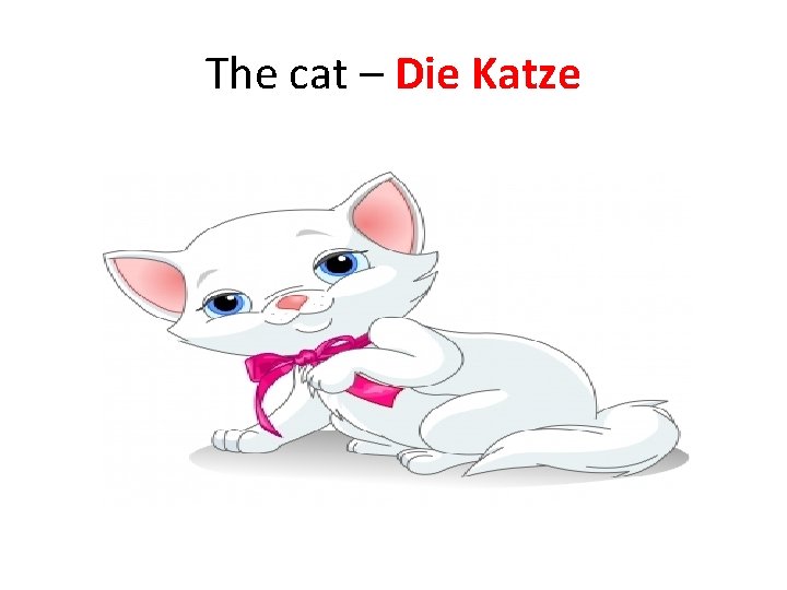 The cat – Die Katze The cat – Die Katze