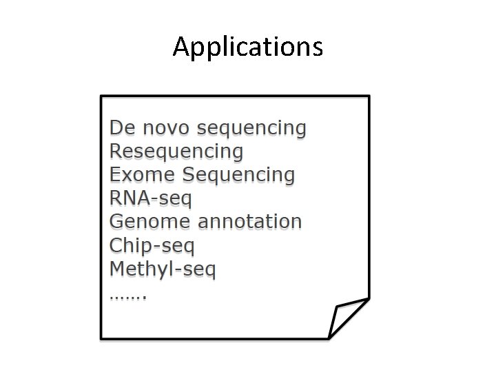 Applications Applications