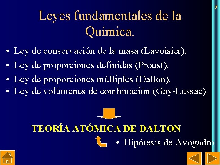 Leyes fundamentales de la Química. • • Ley de conservación de la masa (Lavoisier).