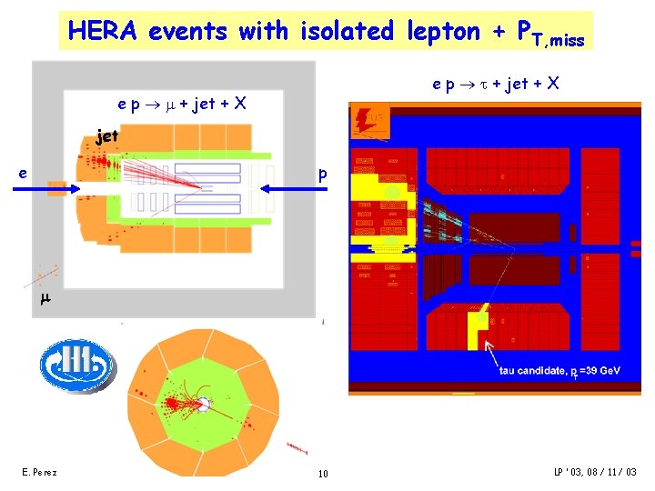 HERA events with isolated lepton + PT, miss e p + jet + X