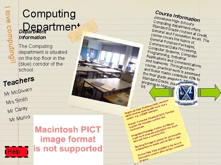uting!! I love comp Computing Department Information The Computing department is situated on the uting!! I love comp Computing Department Information The Computing department is situated on the