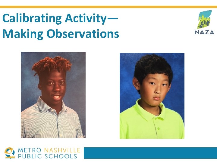 Calibrating Activity— Making Observations 