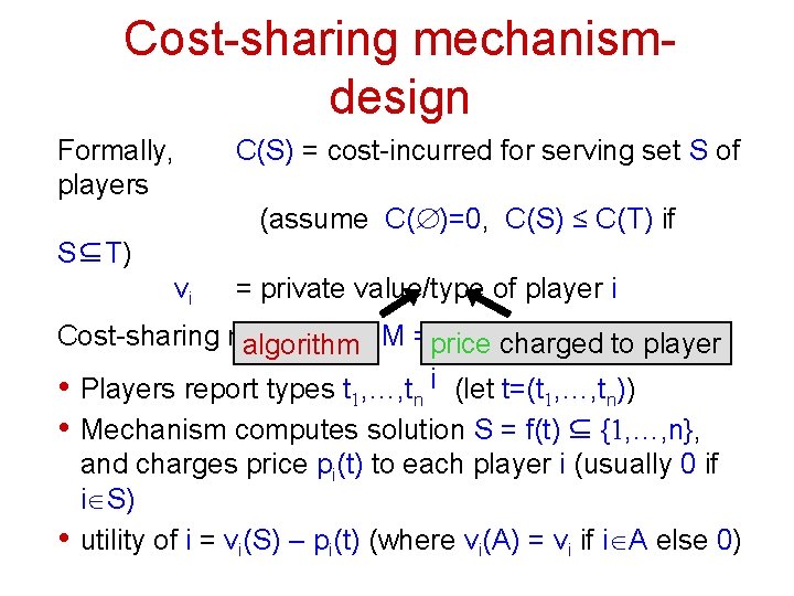 Blackbox Methods For Costsharing Mechanism Design Chaitanya Swamy