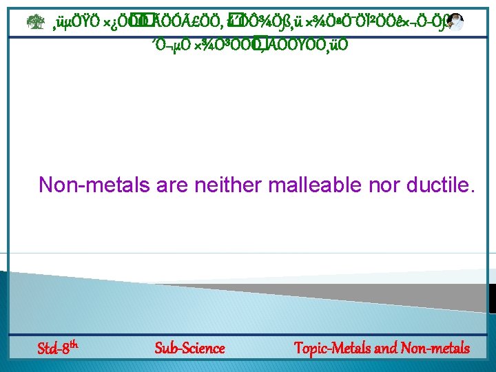 Std 8 Th Sub Science Topic 13 Metals