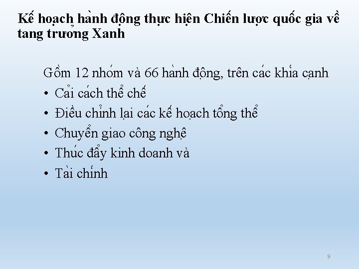 Kê hoa ch ha nh đô ng thư c hiê n Chiê n lươ