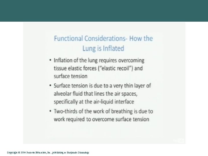 Copyright © 2004 Pearson Education, Inc. , publishing as Benjamin Cummings 