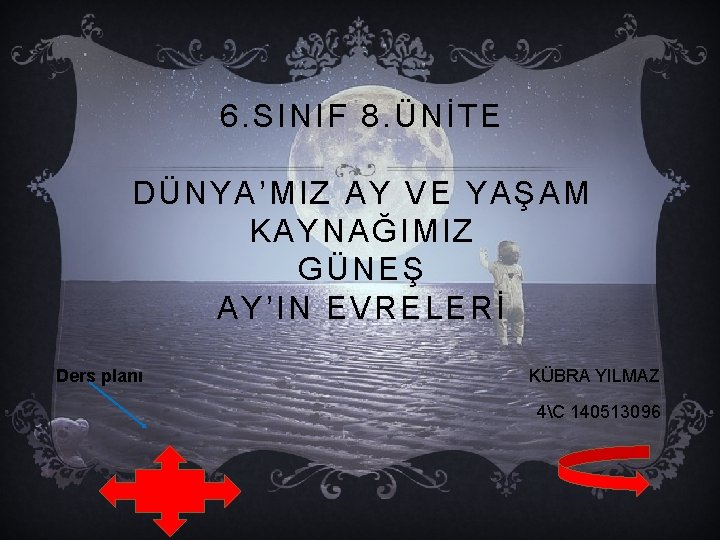 6. SINIF 8. ÜNİTE DÜNYA’MIZ AY VE YAŞAM KAYNAĞIMIZ GÜNEŞ AY’IN EVRELERİ Ders planı