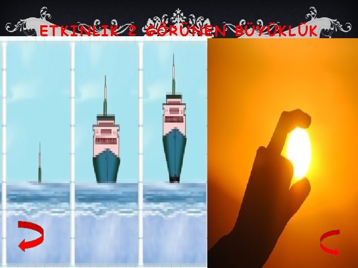 ETKINLIK 2 GÖRÜNEN BÜYÜKLÜK 