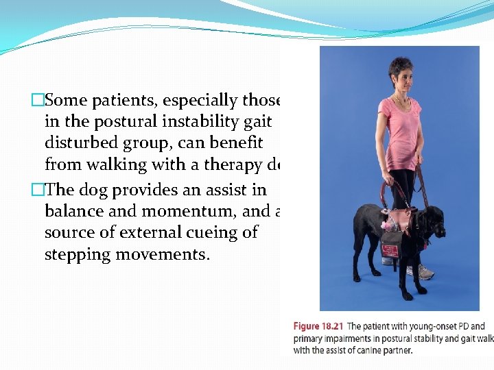 �Some patients, especially those in the postural instability gait disturbed group, can benefit from