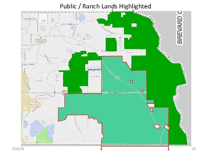 Public / Ranch Lands Highlighted 2/18/15 22 