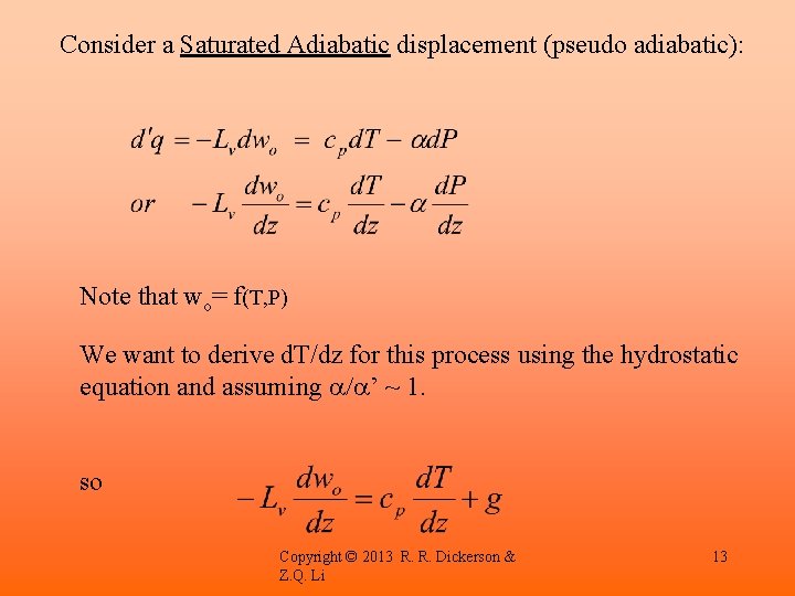 Hydrostatic Equilibrium Chapt 3 Page 28 Zdz Pdp