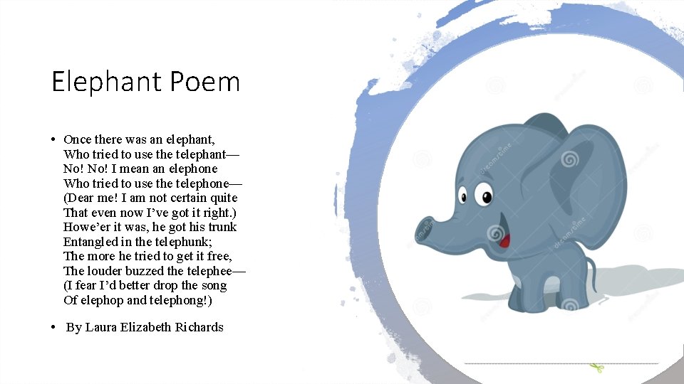 Elephant Poem • Once there was an elephant, Who tried to use the telephant—