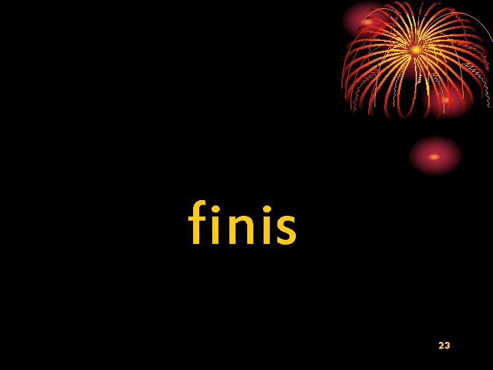finis 23 finis 23