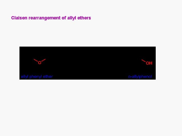 Claisen rearrangement of allyl ethers 