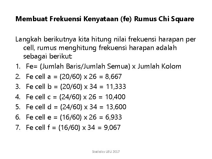 Statistik Esa 310 Pertemuan 11 Team Dosen Program