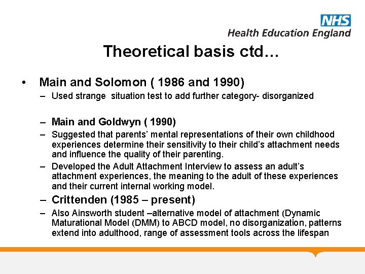 Theoretical basis ctd… • Main and Solomon ( 1986 and 1990) – Used strange Theoretical basis ctd… • Main and Solomon ( 1986 and 1990) – Used strange