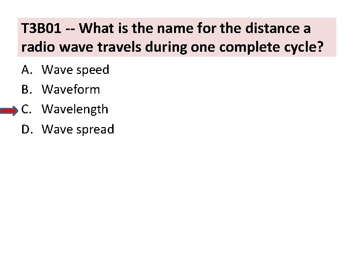 T 3 B 01 -- What is the name for the distance a radio