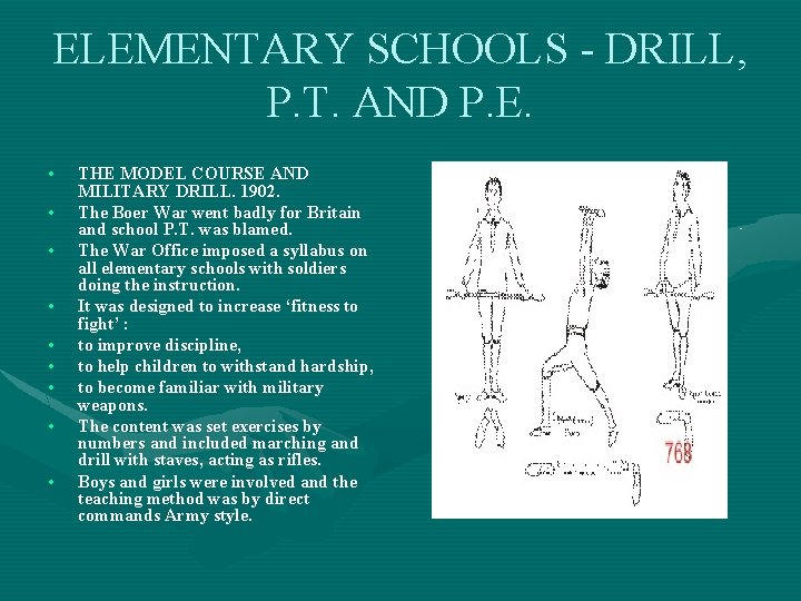 ELEMENTARY SCHOOLS - DRILL, P. T. AND P. E. • • • THE MODEL