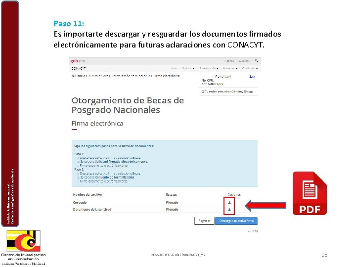 Instituto Politécnico Nacional Centro de Investigación en Computación Paso 11: Es importarte descargar y