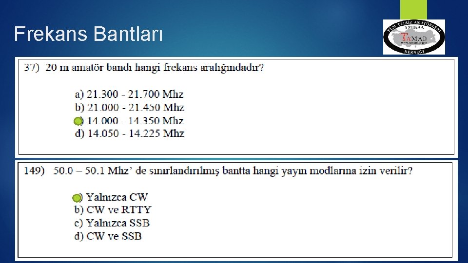 Frekans Bantları 