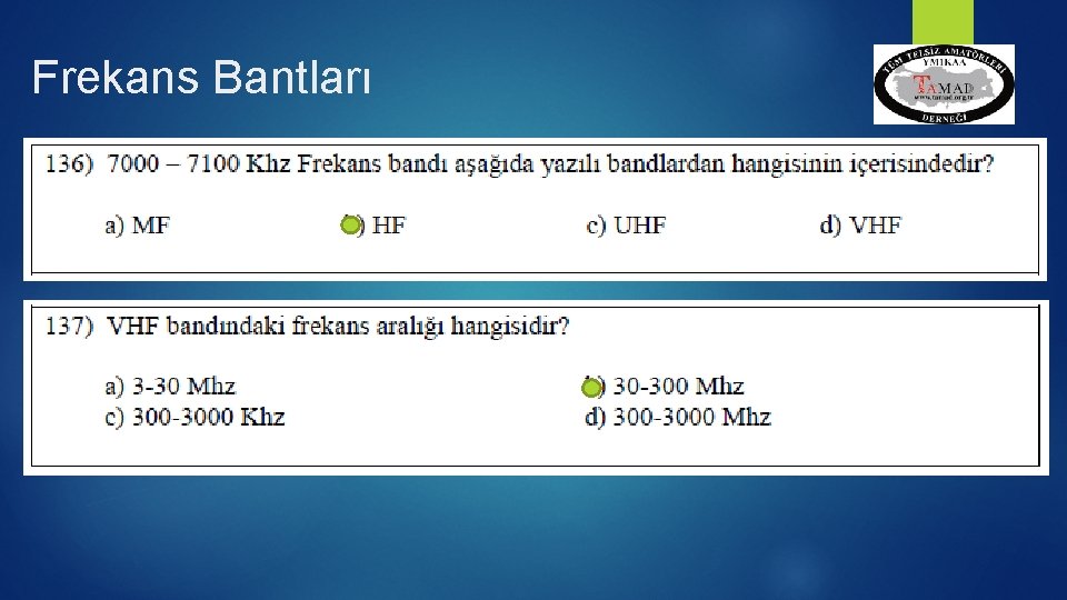 Frekans Bantları 