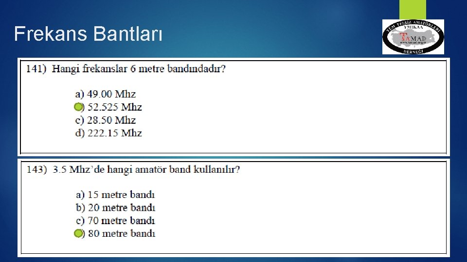 Frekans Bantları 