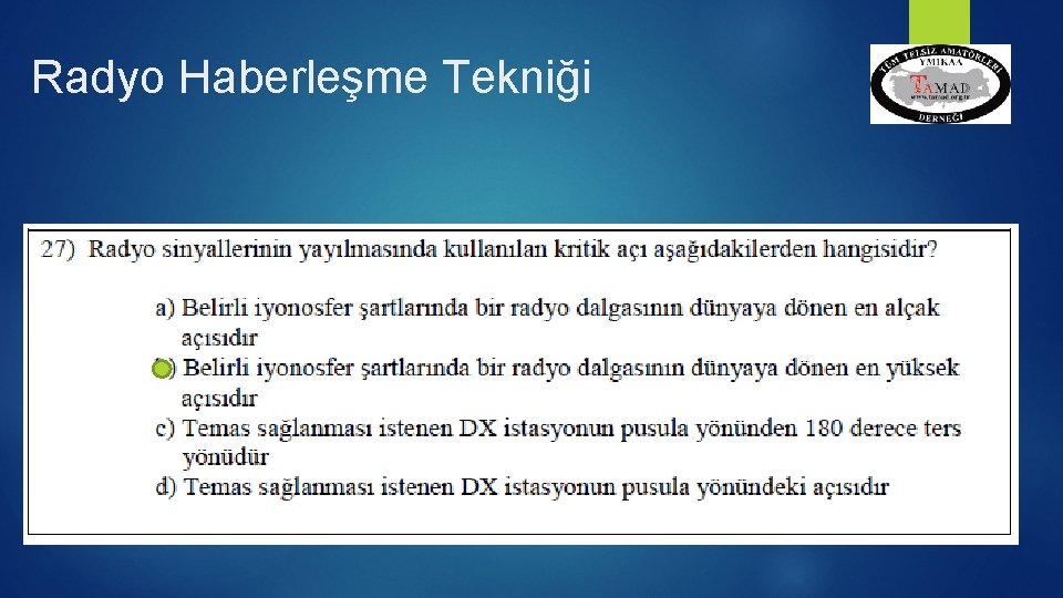 Radyo Haberleşme Tekniği 