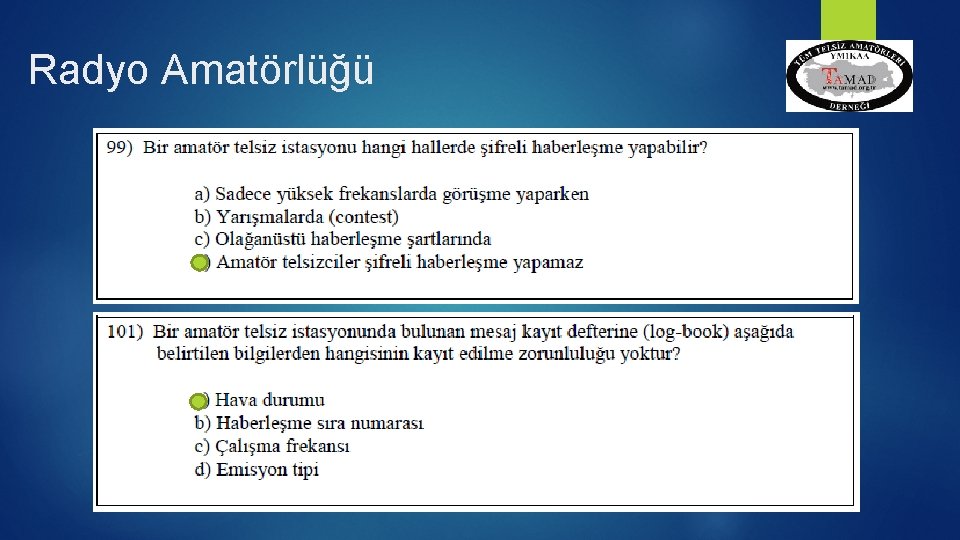 Radyo Amatörlüğü 