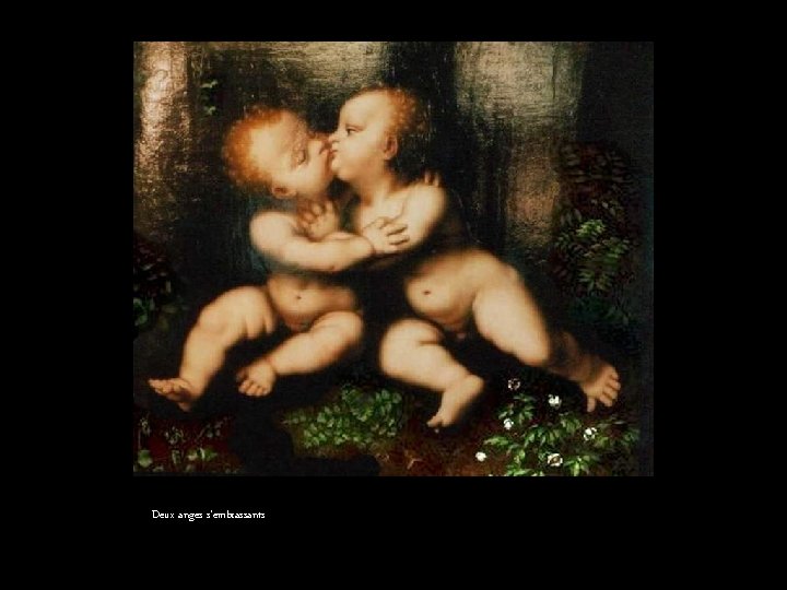 Deux anges s’embrassants 