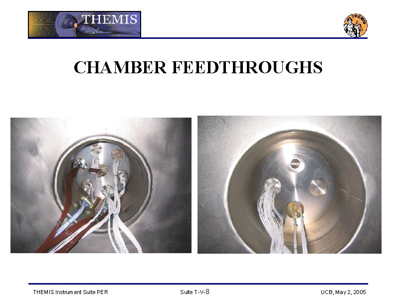 CHAMBER FEEDTHROUGHS THEMIS Instrument Suite PER Suite T-V-8 UCB, May 2, 2005 