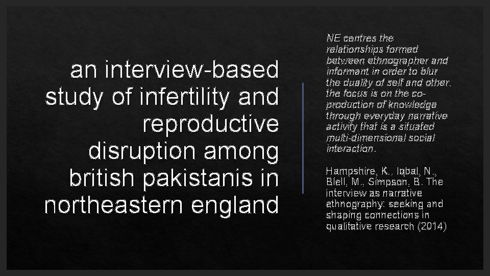 an interview-based study of infertility and reproductive disruption among british pakistanis in northeastern england