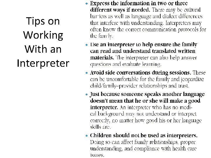 Tips on Working With an Interpreter Tips on Working With an Interpreter