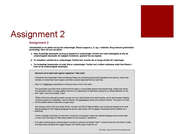 Assignment 2 Assignment 2