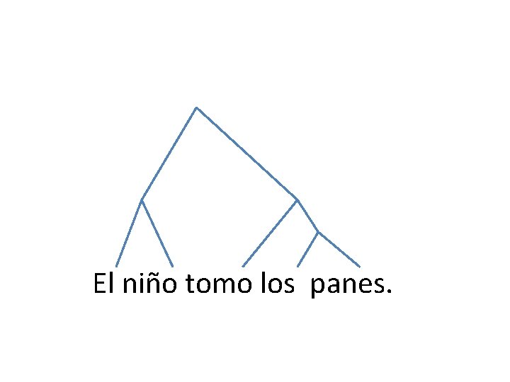 El niño tomo los panes. El niño tomo los panes.