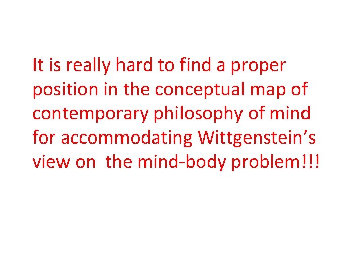 It is really hard to find a proper position in the conceptual map of