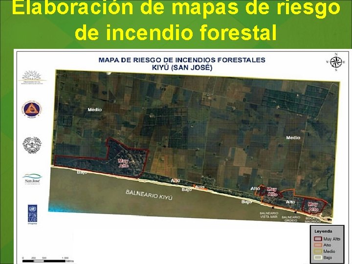 Elaboración de mapas de riesgo de incendio forestal Departamental: 