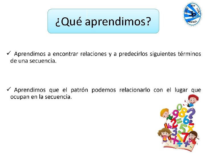 ¿Qué aprendimos? 